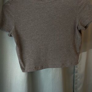 Gray Women's Crop Top